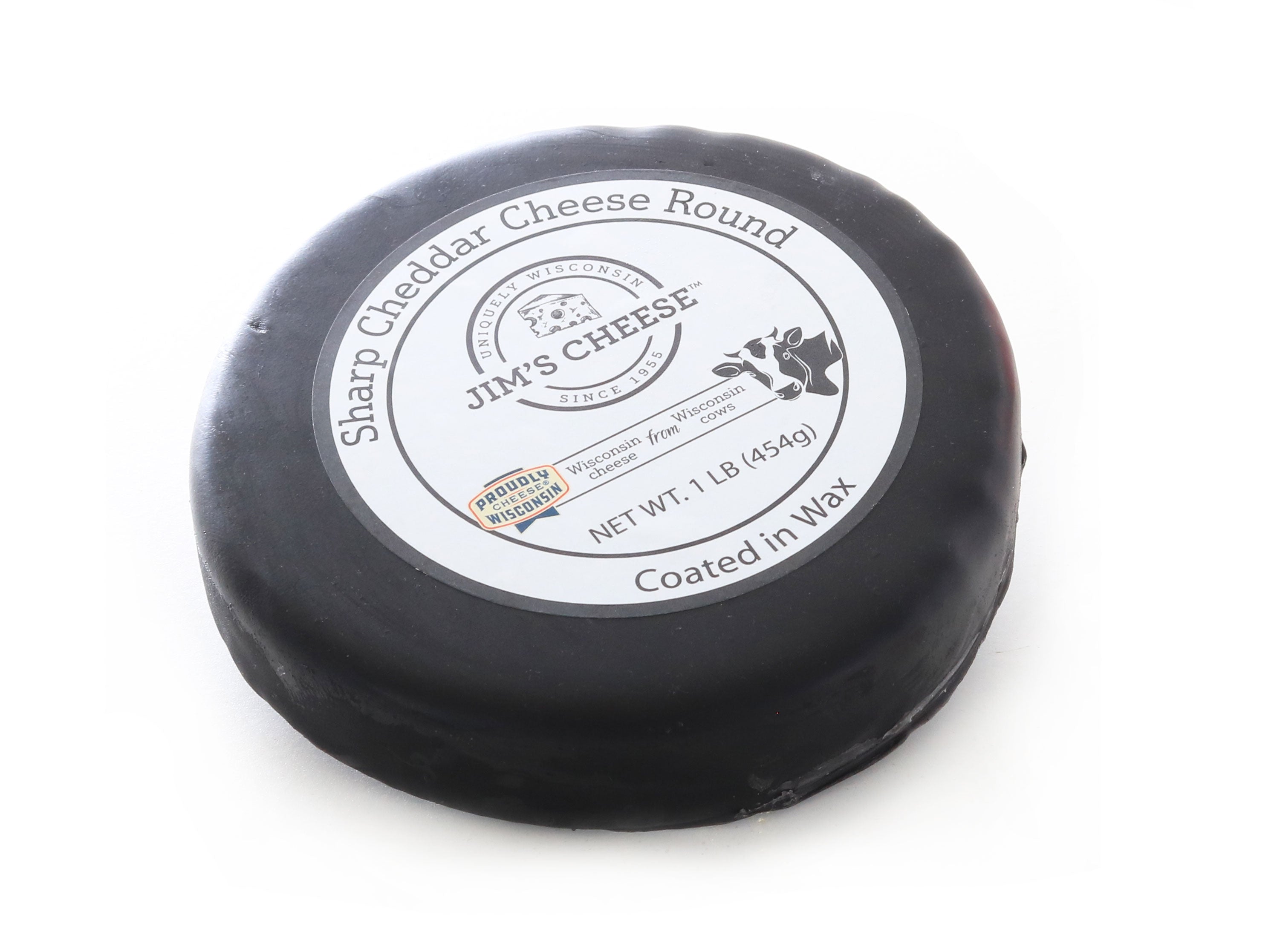 Cheddar Black Wax Wheel Three Pound – Wisconsin Cheese Mart