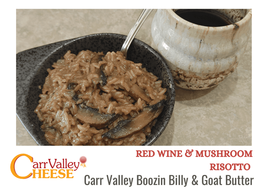 Red Wine & Mushroom Risotto- Carr Valley