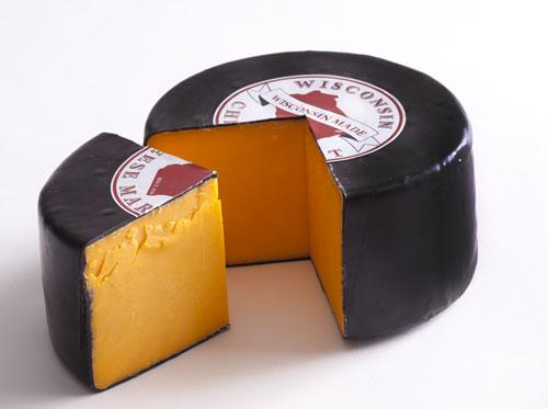 Black Wax Hoop Cheddar Cheese (10oz) - Troyer Market